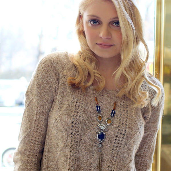 Chloe + Isabel Grand Cabaret Convertible Tassel Necklace
