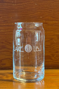 Etched Beer Can Glass - LAKELBJ