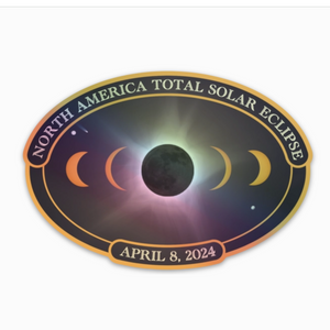 Total Solar Eclipse Hologram Sticker