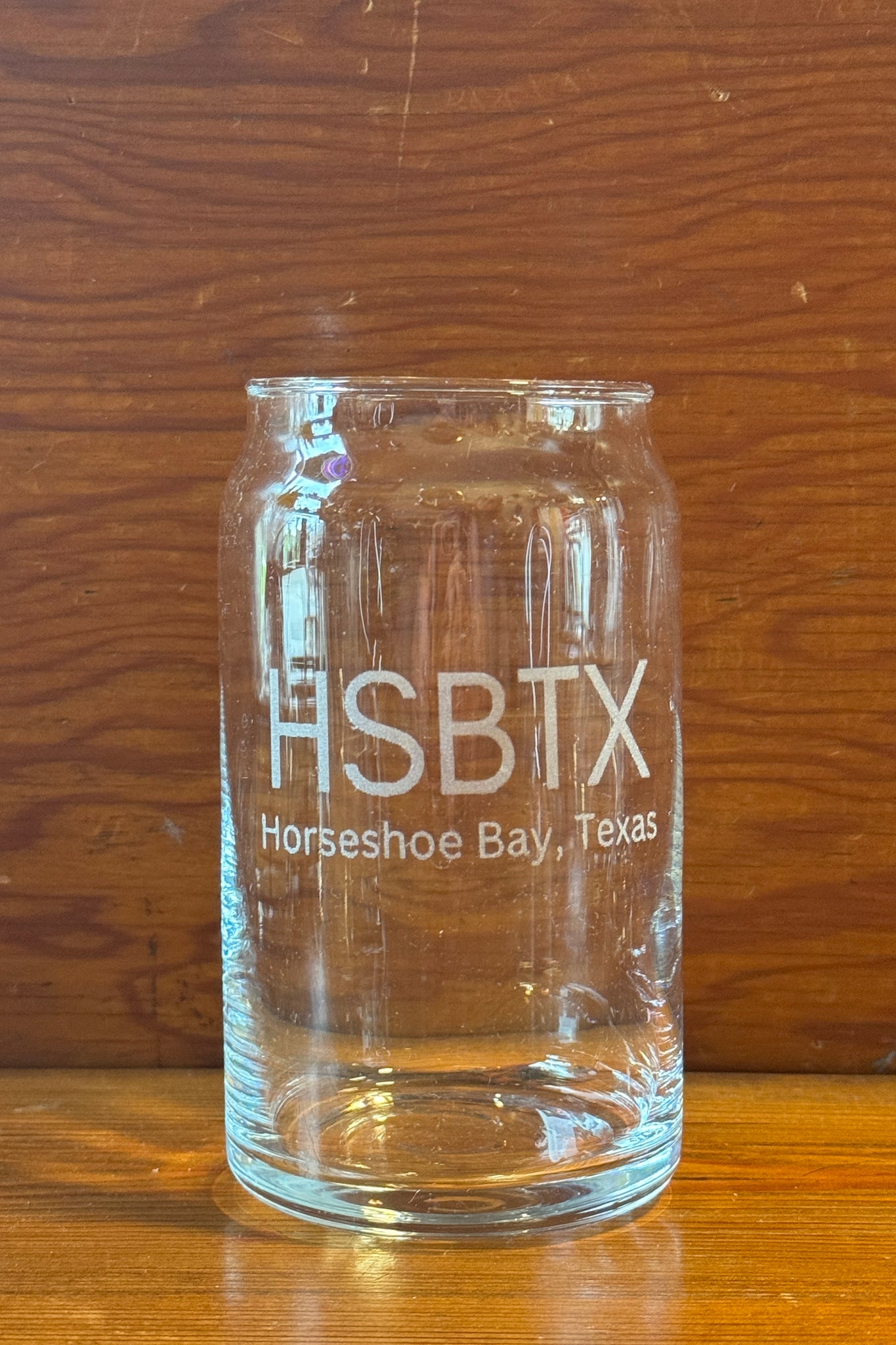 Etched Beer Can Glass - HSBTX 2023