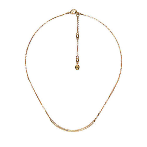 Chloe and Isabel Pavé Curved Bar Necklace