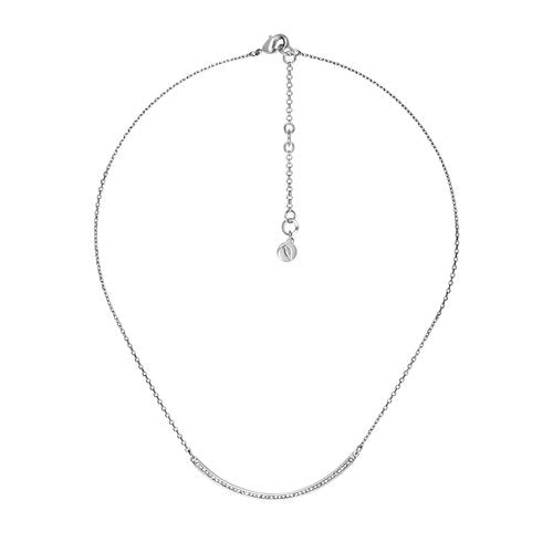 Chloe and Isabel Pavé Curved Bar Necklace