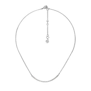 Chloe and Isabel Pavé Curved Bar Necklace