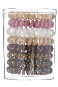 Spiral Hair Ties - Sparkly