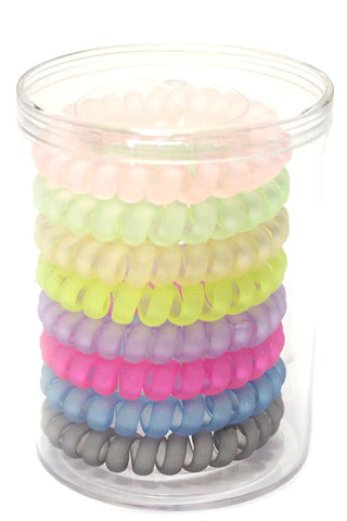 Spiral Hair Ties - Pastel