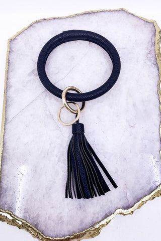 Key Chain Bangle with Tassel