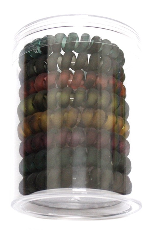 Spiral Hair Ties - Matte Finish Fall Colors