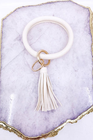 Key Chain Bangle with Tassel