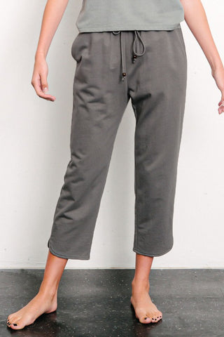 BRUSHED ORGANIC HEMP Cropped Joggers