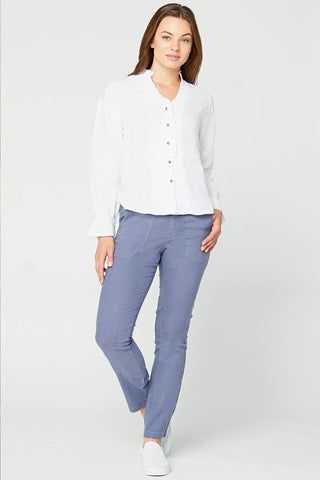 Lettuce Edge Blouse - White