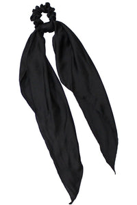Black Scrunchie with Silk Scarf
