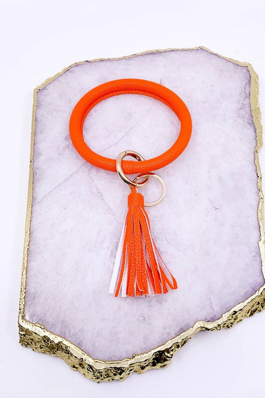 Key Chain Bangle with Tassel