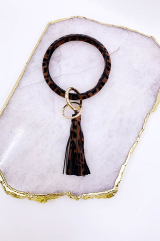 Key Chain Bangle with Tassel