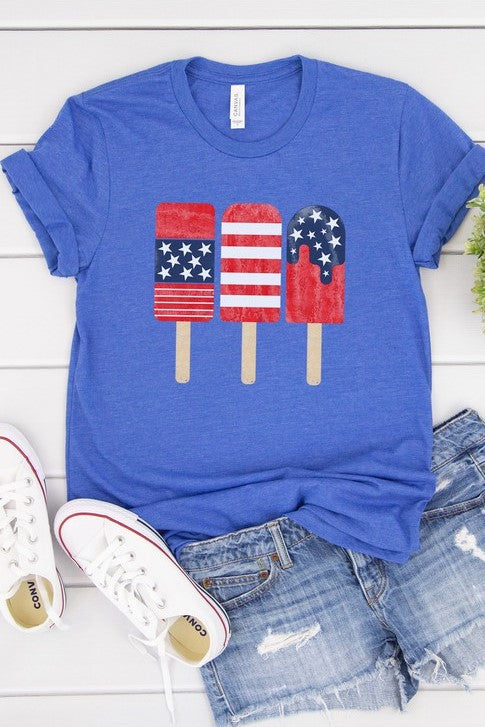 Patriotic Popsicles Graphic Tee