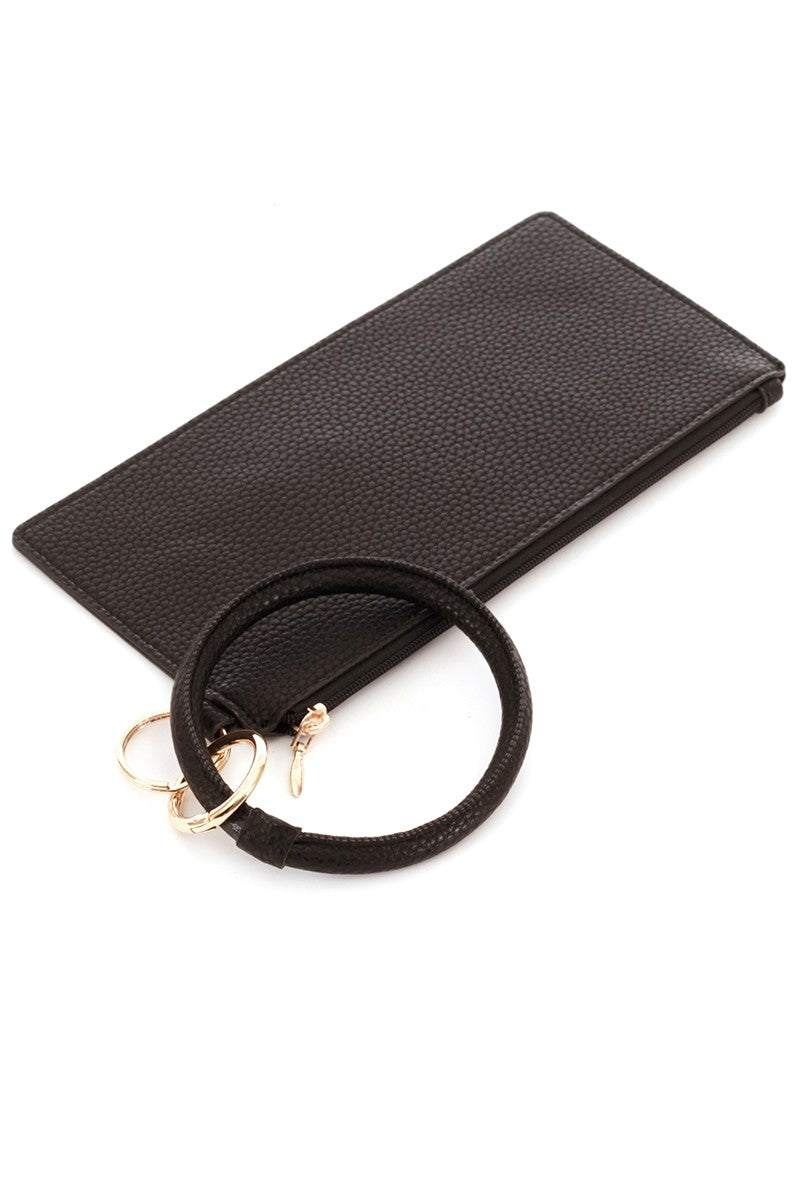Leather Key Chain/Bracelet Clutch