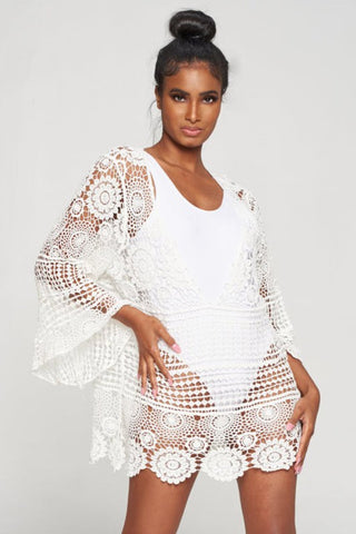 White Lace Cover-up
