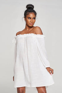 Off Shoulder White Cover up