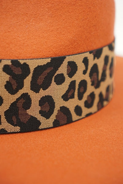 Rancher Hat with Leopard Band