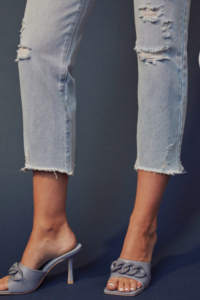 Sierra High Rise Straight Jeans