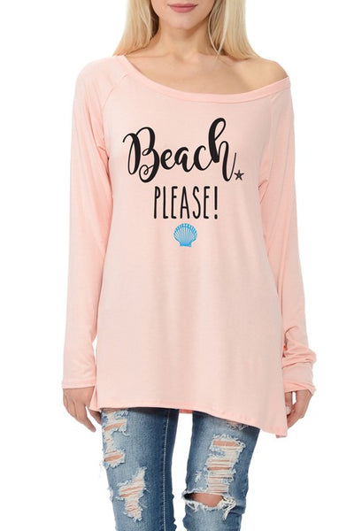 BEACH PLEASE Long Sleeve