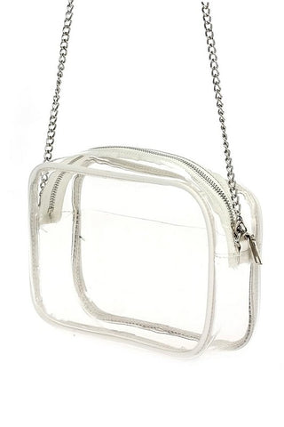 Clear Stadium Messenger Bag - White