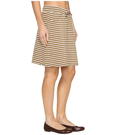 Toad&Co Tica Skirt - Honey Brown Stripe