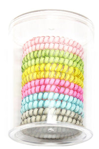 Multi-Color Mini Spiral Hair Ties