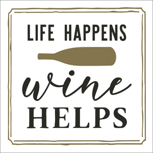 Cocktail Napkins; Life Happens Wine Helps-20ct