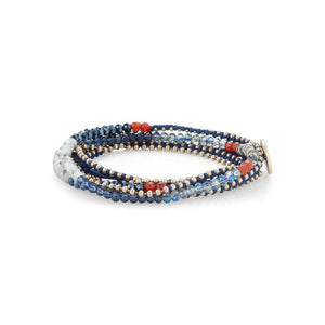 Chloe + Isabel Delicate Bead + Chain Multi-Wrap Bracelet