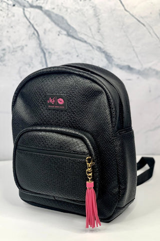 Makeup Junkie Mini Backpack - Black Cobra