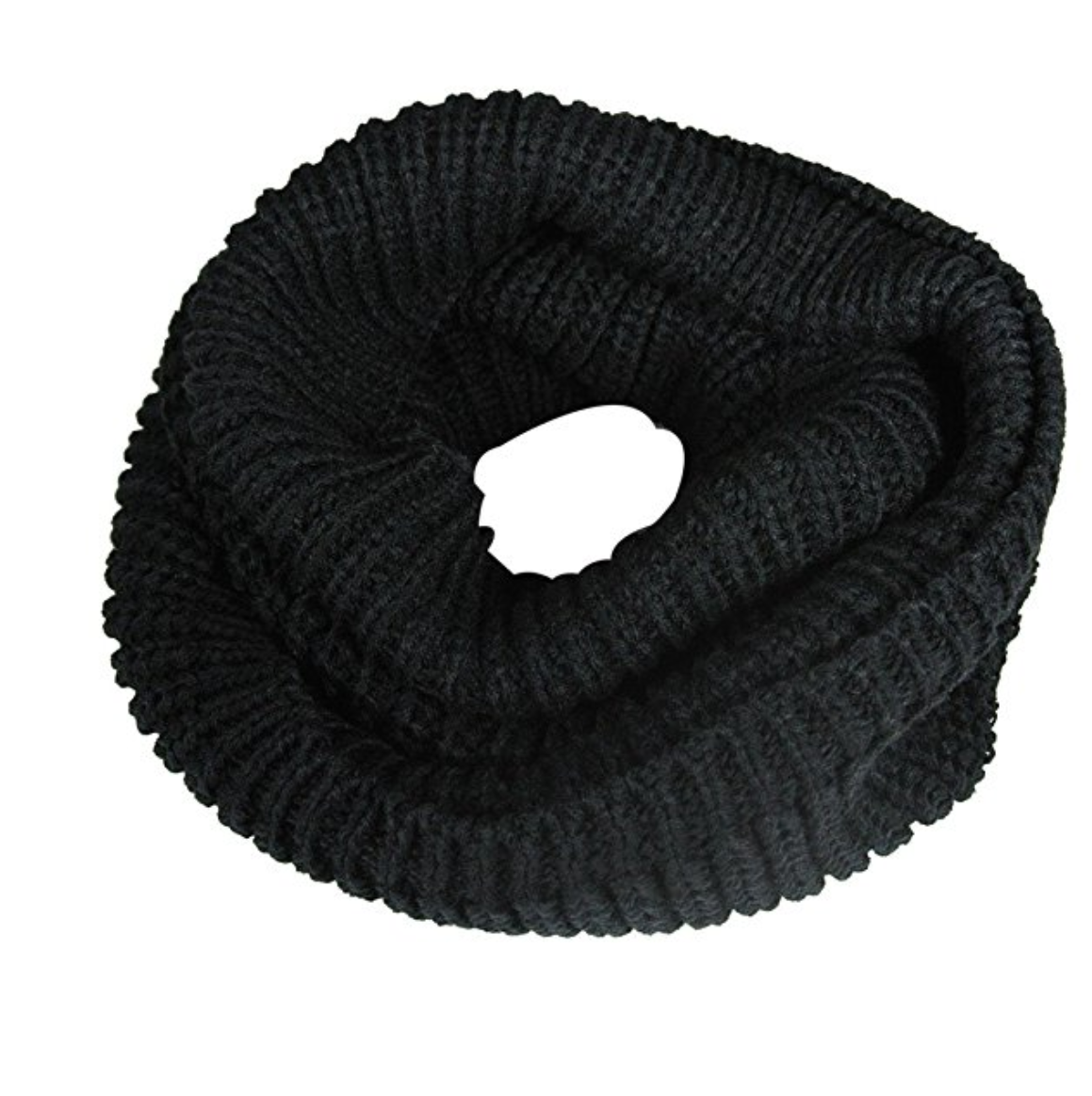 Solid Color Thick Knitted Winter Warm Infinity Scarves (Variety of col ...