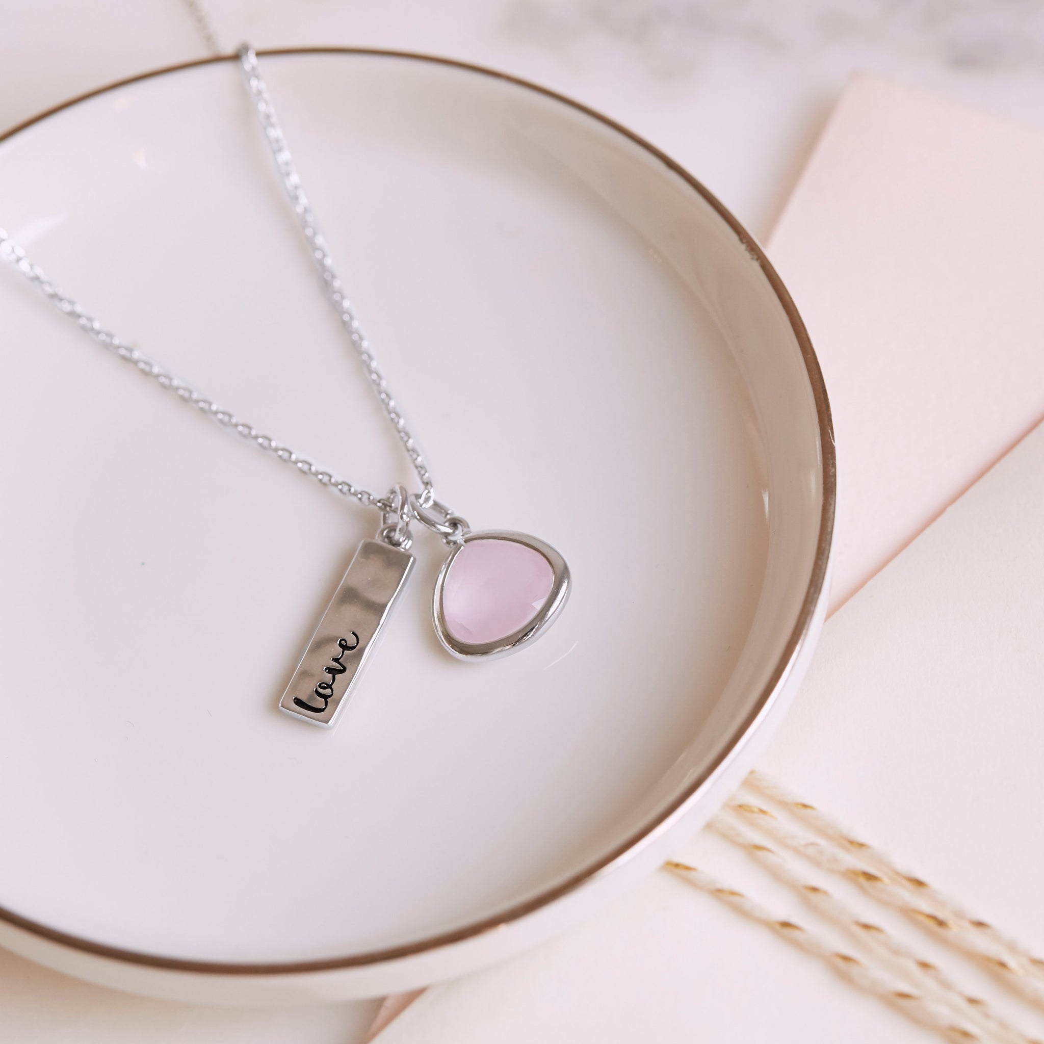 Chloe + Isabel 'Love' Charm Necklace