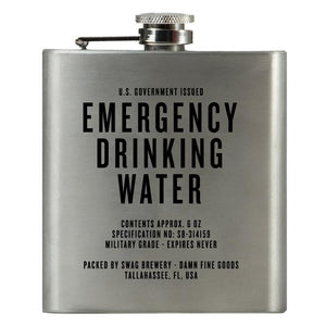 EMERGENCY DRINKING WATER Flask
