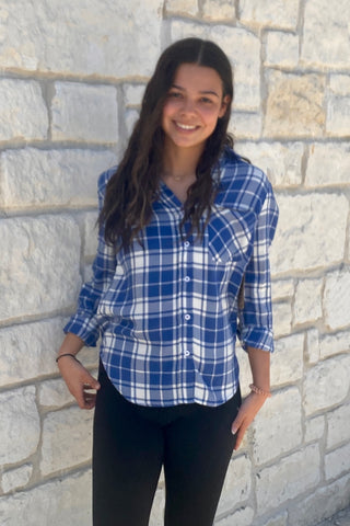 Marina Plaid Button Shirt