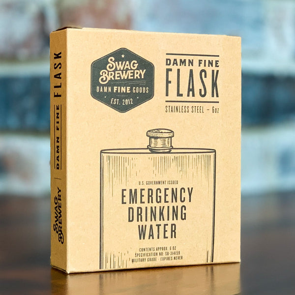 EMERGENCY DRINKING WATER Flask