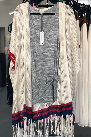 The Final Stripe Ruana