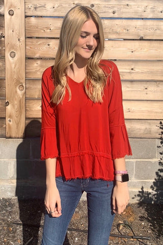 FRINGED TOP