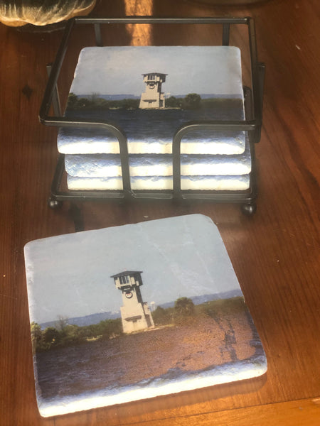 HSB Lighthouse Stone Coaster Gift Set
