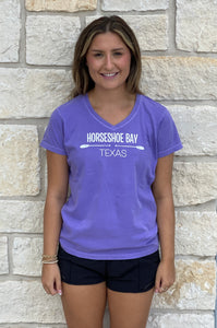 Comfort Colors Horseshoe Bay Texas V-Neck