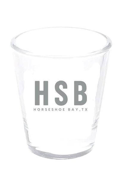 Etched Shot Glass - HSB TX2