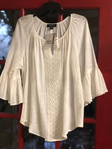 Karen Kane Plus Plus Size Bell Sleeve Top