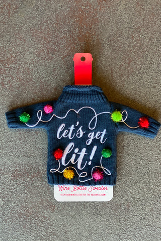 Wine Bottle Sweater |  Jingle All The Way