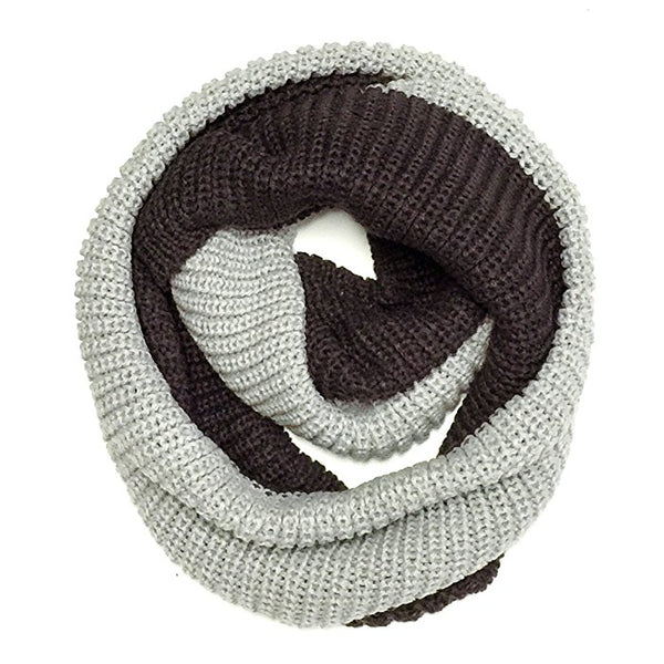 Multi Color Thick Knitted Winter Warm Infinity Scarves (Variety of colors)