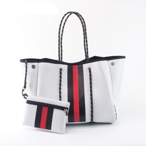 Neoprene Tote & Zipper Pouch-Meredith
