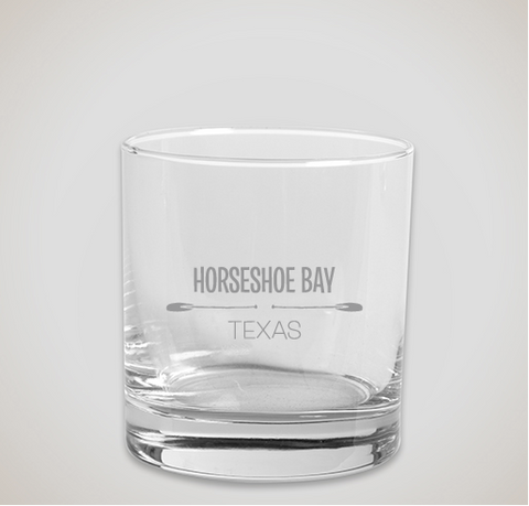 Horseshoe Bay, Texas Cocktail Glass