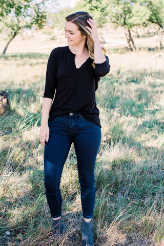 HURON TOP - Black