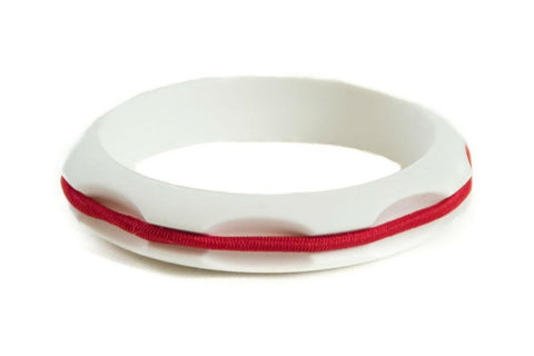 Miniz Hair Tie Bangle Kids - White