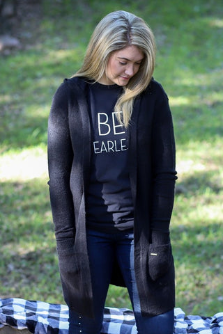 Long Sleeve Hooded Cardigan