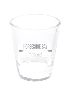 Etched Shot Glass - HSB TX