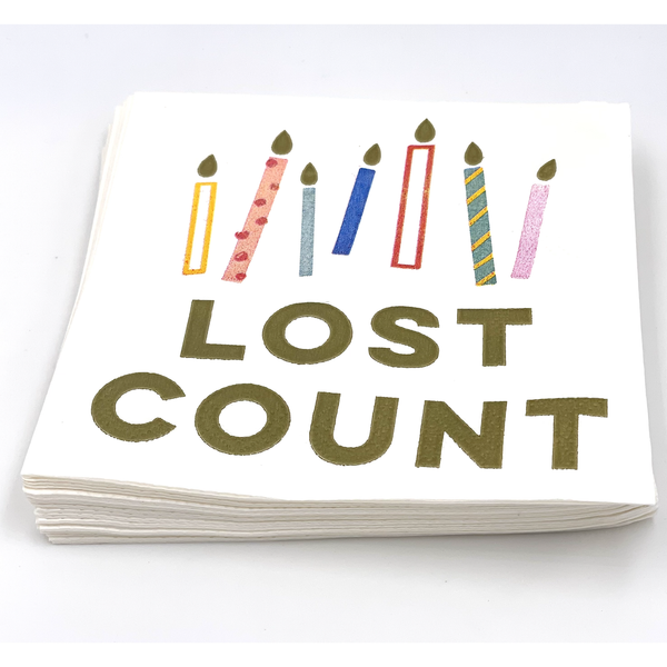 Cocktail Napkins; Lost Count-20ct